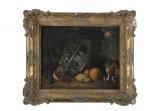 WATSON Rosalie M. Still Life Of Fruit And A Wedgewood Bowl On A Woven Straw Base WATSON Rosalie M. Still Life Of Fruit And A Wedgewood Bowl On A Woven Straw Base