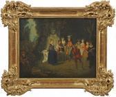 WATTEAU Jean Antoine L'amour Au Théatre Francais WATTEAU Jean Antoine L'amour Au Théatre Francais