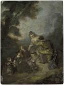 WATTEAU Jean Antoine La Déclaration WATTEAU Jean Antoine La Déclaration