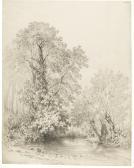 WATTS Frederick William A Woodland Pool At Castle Bromwich WATTS Frederick William A Woodland Pool At Castle Bromwich