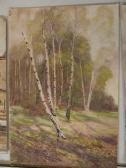 WATTS james Silver Birches In A Landscape WATTS james Silver Birches In A Landscape