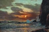 WAUGH Frederick Judd Sunset, Coast Of Sark Channel Islands, English Channel WAUGH Frederick Judd Sunset, Coast Of Sark Channel Islands, English Channel