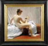WAUTERS Emile Charles Nu Au Miroir WAUTERS Emile Charles Nu Au Miroir