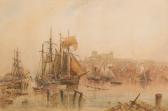 WEATHERILL George Whitby Harbour Scene WEATHERILL George Whitby Harbour Scene