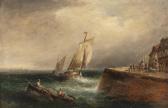 WEBB William Edward Englische Küstenlandschaft Mit Fischerbooten WEBB William Edward Englische Küstenlandschaft Mit Fischerbooten