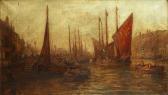 WEBB William Edward Fishing Boats In Harbour WEBB William Edward Fishing Boats In Harbour