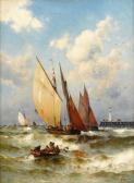 WEBER Theodore Alexander Fishing Boats Off The Quay WEBER Theodore Alexander Fishing Boats Off The Quay
