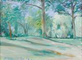 WEBSTER Stokely The Quiet Yard, A View Of The Artist's Yard, Huntington, Longisland WEBSTER Stokely The Quiet Yard, A View Of The Artist's Yard, Huntington, Longisland