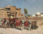WEEKS Edwin Lord A Wedding Procession Before A Palace In Rajasthan WEEKS Edwin Lord A Wedding Procession Before A Palace In Rajasthan