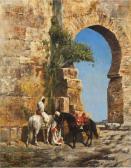 WEEKS Edwin Lord Horsemen Waiting At The Gateway WEEKS Edwin Lord Horsemen Waiting At The Gateway