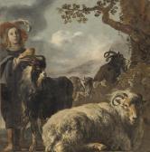 WEENIX Jan Baptist Shepherd Boy With Sheep And Goats WEENIX Jan Baptist Shepherd Boy With Sheep And Goats