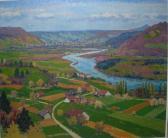 WEIBEL Adolf Brugg And The River Aare WEIBEL Adolf Brugg And The River Aare