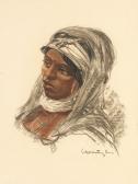 WEITZER Portrait D'une Jeune Berbère WEITZER Portrait D'une Jeune Berbère