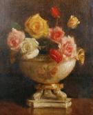WELLS Edward Francis Still Life Of Flowers WELLS Edward Francis Still Life Of Flowers