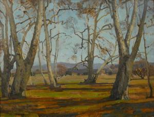 William Wendt - Sycamores