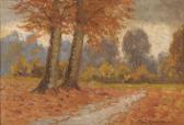 WENNERWALD Finn Impressionistic Fall Landscape WENNERWALD Finn Impressionistic Fall Landscape