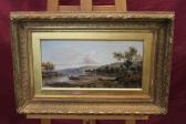 WESTALL John Extensive River Landscape With Anglers In A Punt WESTALL John Extensive River Landscape With Anglers In A Punt