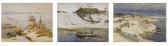 WESTCHILOFF Constantin Alexandr. Winter Scenes: A Group Of Three Paintings WESTCHILOFF Constantin Alexandr. Winter Scenes: A Group Of Three Paintings