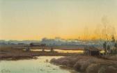 WEX Adalbert Abendglühen Über Weiter Landschaft WEX Adalbert Abendglühen Über Weiter Landschaft