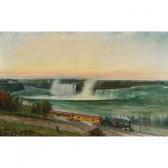 WHALE Robert Reginald Panoramic View Of Niagara Falls With A Michigan Central Railway Train WHALE Robert Reginald Panoramic View Of Niagara Falls With A Michigan Central Railway Train