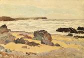 WHINERAY Wilson Rocky Seaside Beach Scene WHINERAY Wilson Rocky Seaside Beach Scene