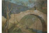 WHISTOW A Figure On A Bridge WHISTOW A Figure On A Bridge