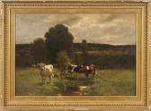 WIGGINS John Carleton Cows In A Landscape WIGGINS John Carleton Cows In A Landscape