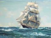 WILCOX Leslie Arthur The U.s. Clipper Ship Red Jacket In A Cracking Breeze WILCOX Leslie Arthur The U.s. Clipper Ship Red Jacket In A Cracking Breeze