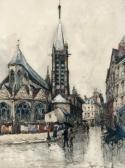 WILL Frank Animation Devant L'église De Saint-séverin WILL Frank Animation Devant L'église De Saint-séverin