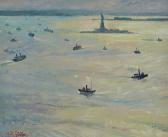 WILL STUHR New York Harbor With Statue Of Liberty WILL STUHR New York Harbor With Statue Of Liberty