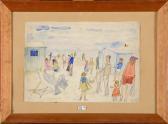 WILLAERT Raphael Robert Scène De Plage WILLAERT Raphael Robert Scène De Plage