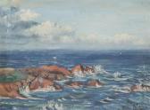 WILLEMS AUGUSTE Rocky Coast Near Le Troya WILLEMS AUGUSTE Rocky Coast Near Le Troya