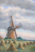 WILLEMS PAUL Landscape With Windmill WILLEMS PAUL Landscape With Windmill