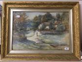 WILLIAMS E.G A Village Scene WILLIAMS E.G A Village Scene