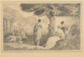 WILLIAMS Frederick Dickinson Figures In A Classical Landscape WILLIAMS Frederick Dickinson Figures In A Classical Landscape