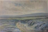 WILLIAMS J.W. Driving Sheep On A Moorland Path WILLIAMS J.W. Driving Sheep On A Moorland Path