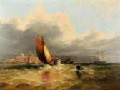 WILLIAMS J.W. Fishing Boats And Other Shipping In A Light Swell Off The Coast WILLIAMS J.W. Fishing Boats And Other Shipping In A Light Swell Off The Coast