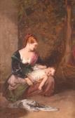 WILLIAMS Penry A Mother With Her Sleeping Child Resting WILLIAMS Penry A Mother With Her Sleeping Child Resting