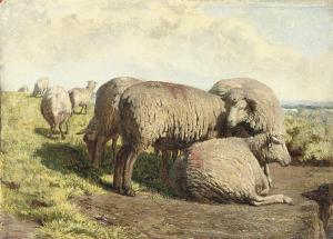 Daniel Alexander Williamson - Sheep Grazing In A Landscape