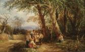wilson jeremiah Children Gathering By The Woods wilson jeremiah Children Gathering By The Woods