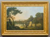 WILSON Richard Italianate Landscape With Figures WILSON Richard Italianate Landscape With Figures