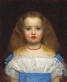 WINNE de Lieven A Portrait Of A Young Girl With A Coralnecklace WINNE de Lieven A Portrait Of A Young Girl With A Coralnecklace