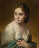 WINTERHALTER Franz Xaver Portrait Of A Young Woman WINTERHALTER Franz Xaver Portrait Of A Young Woman