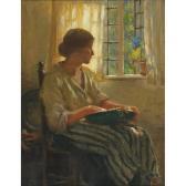 wintershaw arthur Woman By A Window Preparing Vegetables wintershaw arthur Woman By A Window Preparing Vegetables