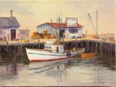 WINTHROP WAR William California Wharf Scene WINTHROP WAR William California Wharf Scene