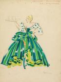 WITTOP Freddy Three Pencil And Gouache Costume Designs For "manon" WITTOP Freddy Three Pencil And Gouache Costume Designs For "manon"