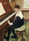 WOESTIJNE van de Gustave Jeune Garçon Au Piano (portait De Bernard De Craene) WOESTIJNE van de Gustave Jeune Garçon Au Piano (portait De Bernard De Craene)