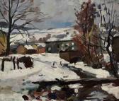 WOLFF Jose Paysage Hivernal À La Rivière WOLFF Jose Paysage Hivernal À La Rivière