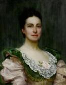 WONTNER William Clarke Portrait Of Lady Collins WONTNER William Clarke Portrait Of Lady Collins