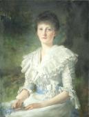 WONTNER William Clarke Portrait Of Mrs Mary Milnes Gaskell WONTNER William Clarke Portrait Of Mrs Mary Milnes Gaskell
